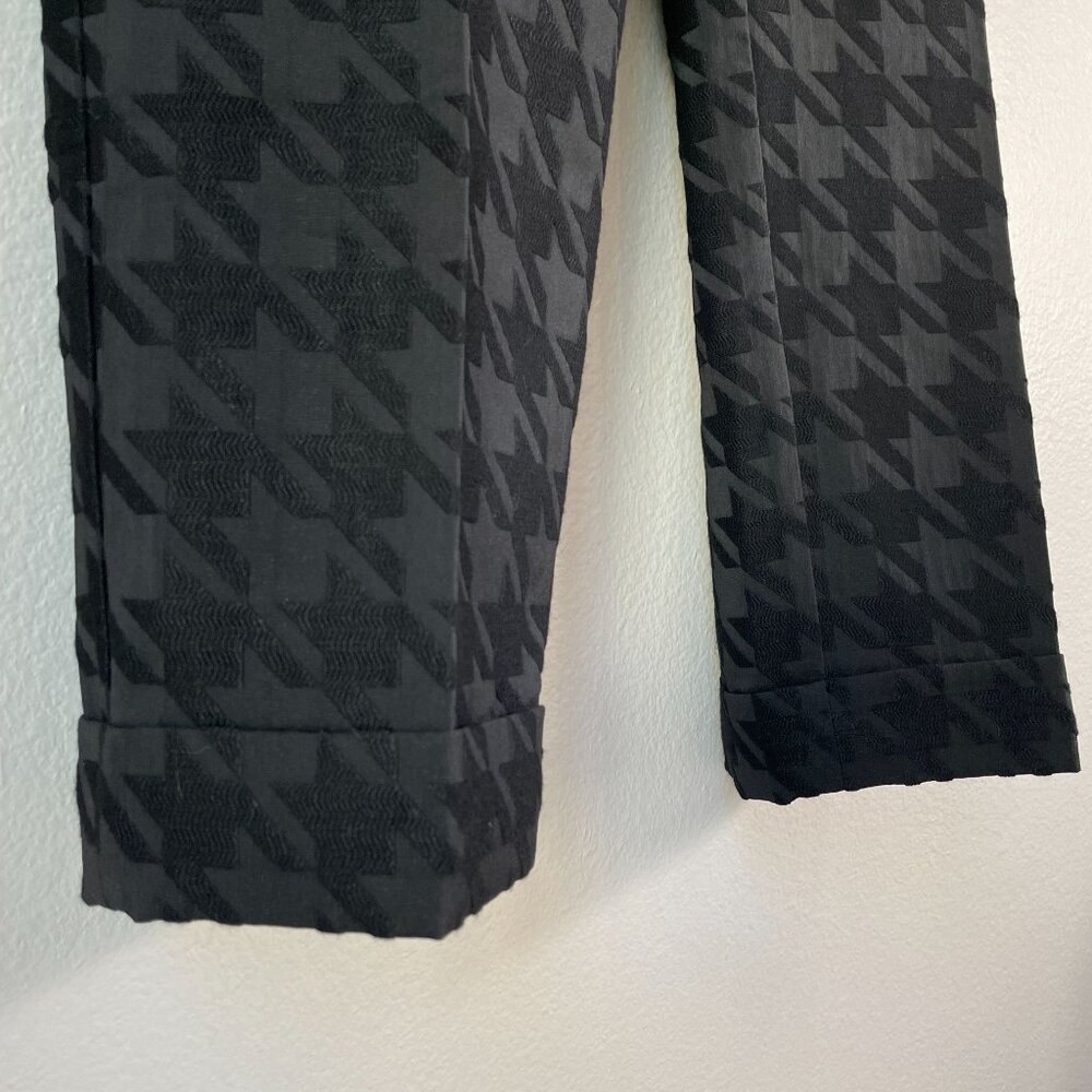 NEW Ann Taylor Womens Plus 18 Houndstooth High Rise Slim Leg Ankle Pants - Picture 10 of 12